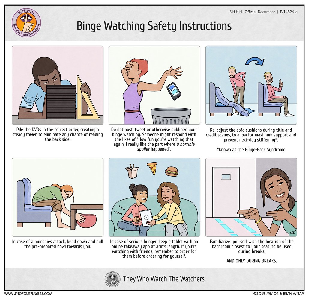 Binge Watching Safety Instructions